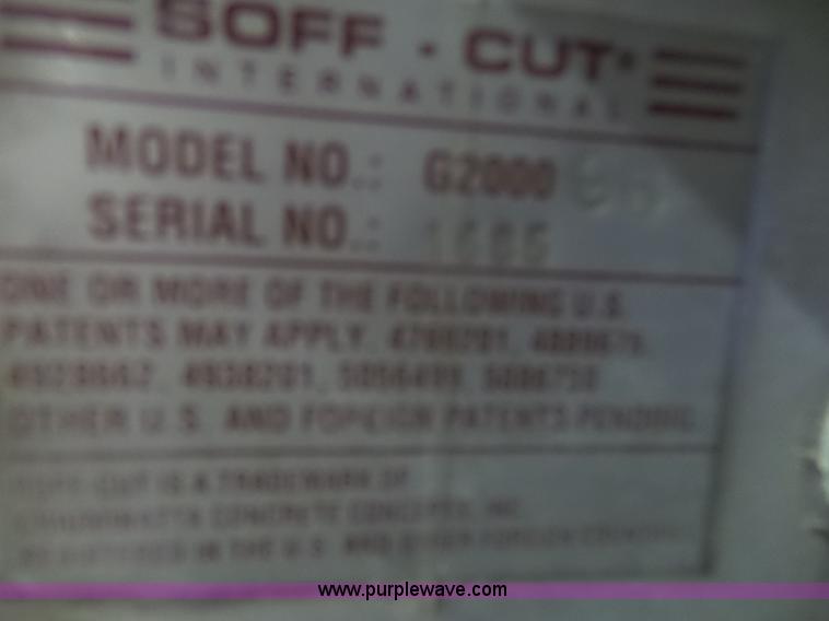image for item BG9039 Soff Cut G2000 concrete saw