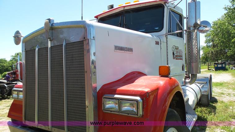 image for item F1429 1994 Kenworth W900B semi truck