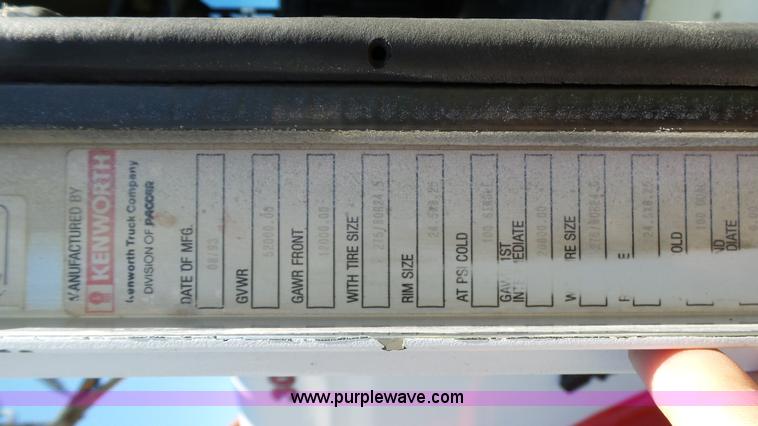 image for item F1429 1994 Kenworth W900B semi truck