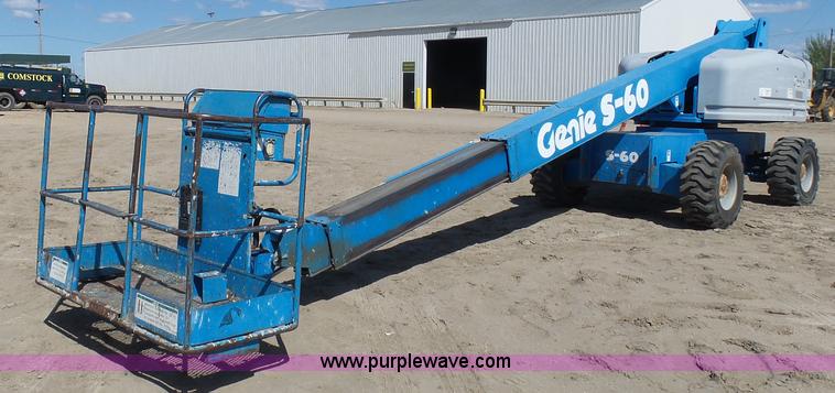 image for item J1662 1999 Genie S60 boom lift
