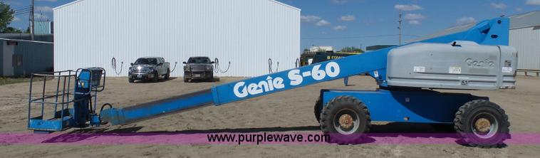 image for item J1662 1999 Genie S60 boom lift