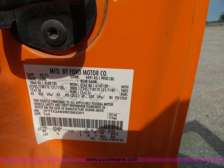 image for item J2790 2011 Ford F250 SuperCab pickup truck