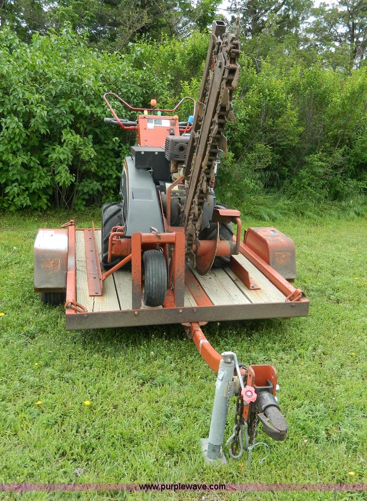 image for item J8907 2005 Ditch Witch 1330 trencher and trailer