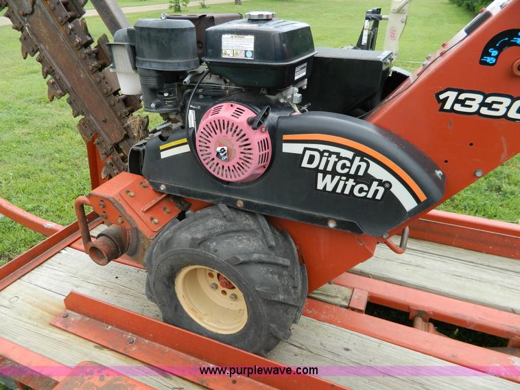image for item J8907 2005 Ditch Witch 1330 trencher and trailer