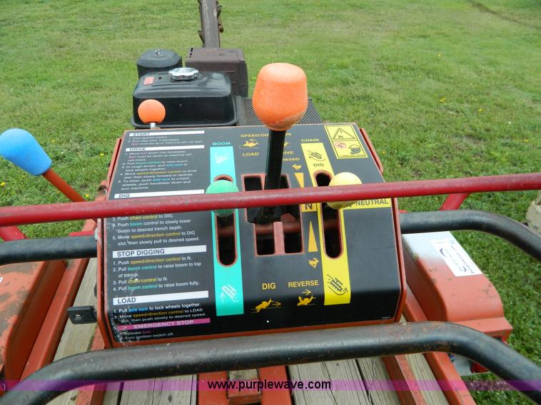 image for item J8907 2005 Ditch Witch 1330 trencher and trailer