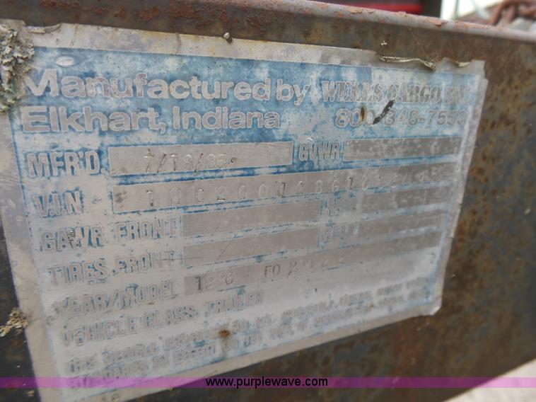 image for item K2210 1986 Wells Cargo office trailer