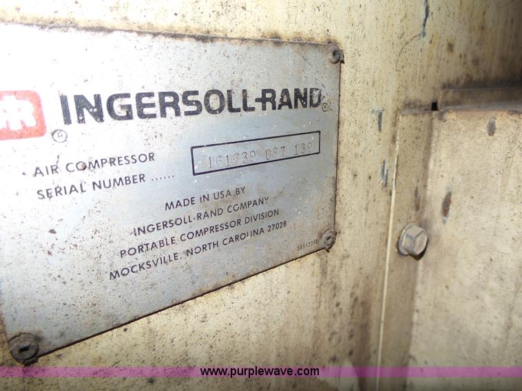 image for item K2216 1987 Ingersoll Rand air compressor
