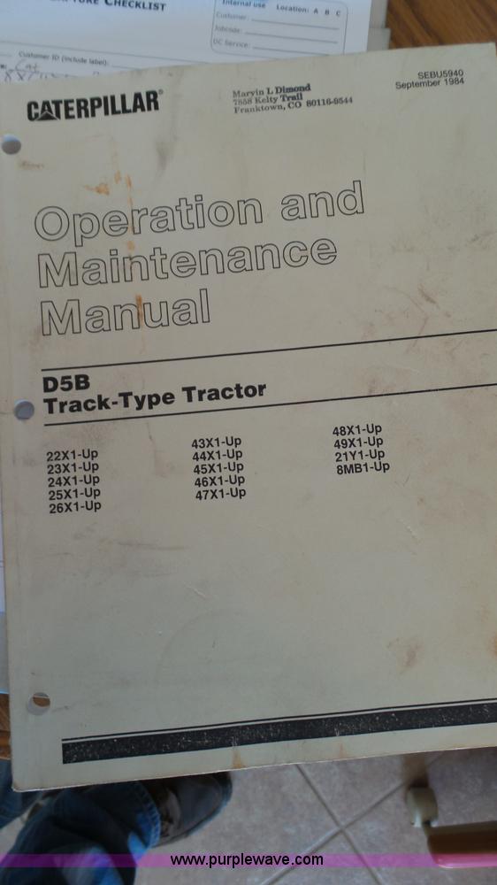 image for item K4103 1981 Caterpillar D5B dozer