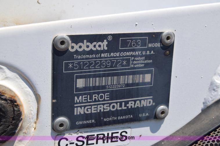 image for item K7291 1997 Bobcat 763 skid steer