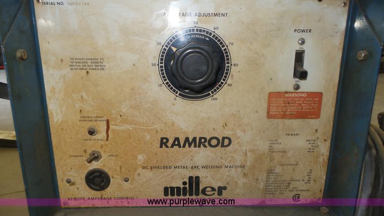image for item K8339 Miller Ramrod DC sheilded arc welder