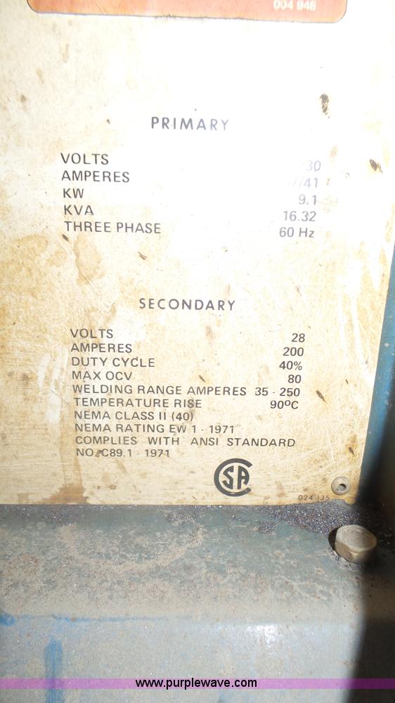 image for item K8339 Miller Ramrod DC sheilded arc welder