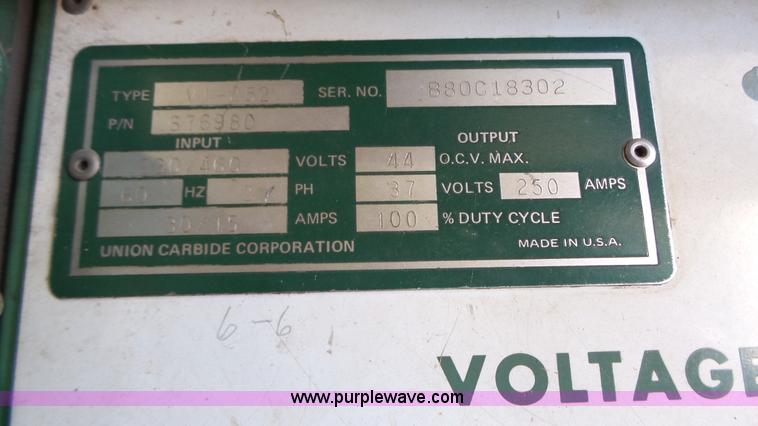 image for item K8340 Linde VI-252 wire feed welder