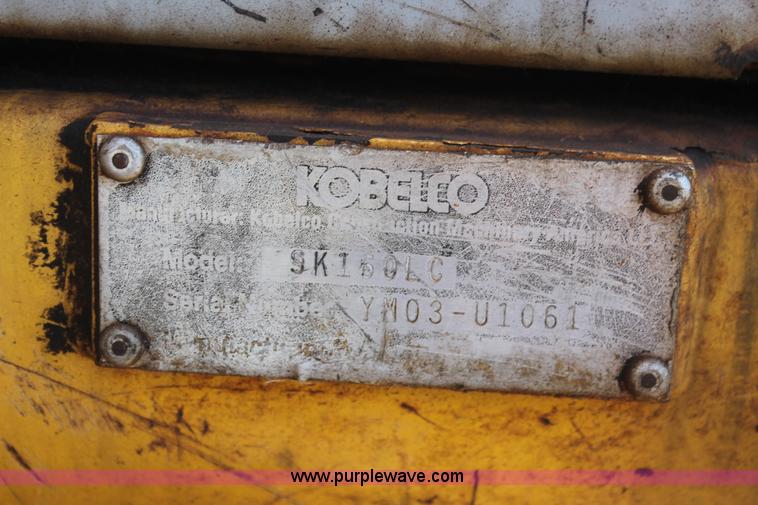 image for item K8805 2005 Kobelco SK160LC excavator