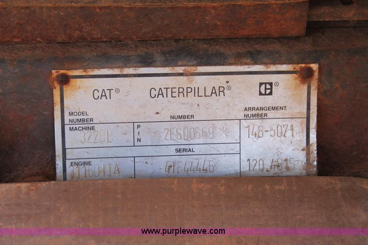 image for item K8806 1998 Caterpillar 322B L excavator