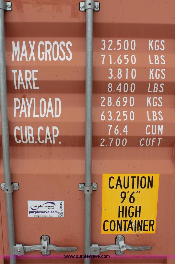 image for item K8845 2011 CIMC conex storage shipping container