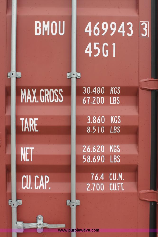image for item K8846 2011 CIMC conex storage shipping container