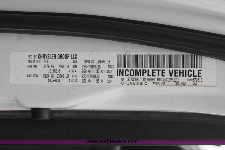 image for item K8847 2012 Dodge Ram 5500 HD bucket truck