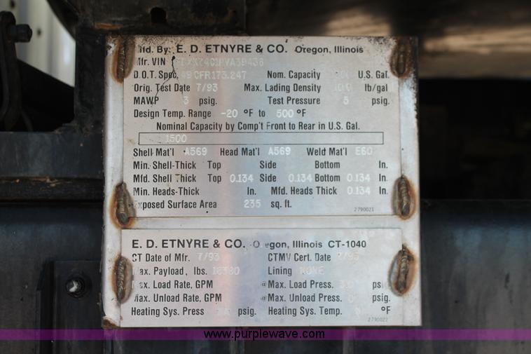 image for item K8866 1993 Ford F700 oil distribution truck