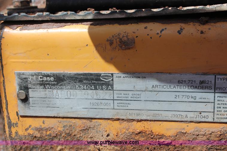 image for item K8869 1992 Case 621 wheel loader