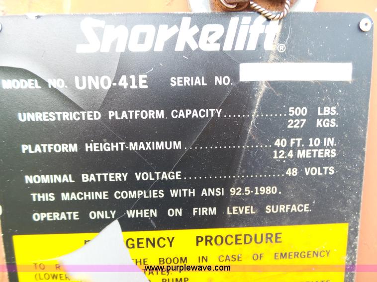 image for item L2040 Snorkelift UNO41E scissor lift