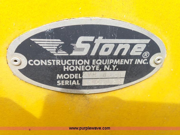 image for item L2043 Stone AVR4000 vibratory double drum roller