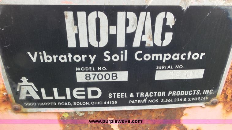 image for item L2075 Allied 8700B Ho-Pac vibrator compactor
