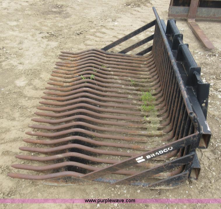 Bradco rock rake skid steer bucket in Independence, MO Item L2763