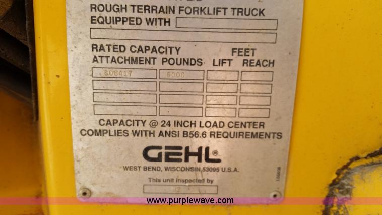image for item L2776 1999 Gehl DL6H40 telehandler