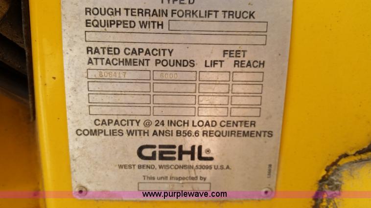 image for item L2776 1999 Gehl DL6H40 telehandler