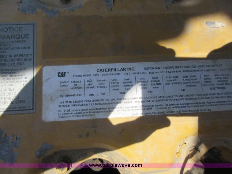 image for item L2830 2002 Sterling M7500 Acterra digger derrick truck