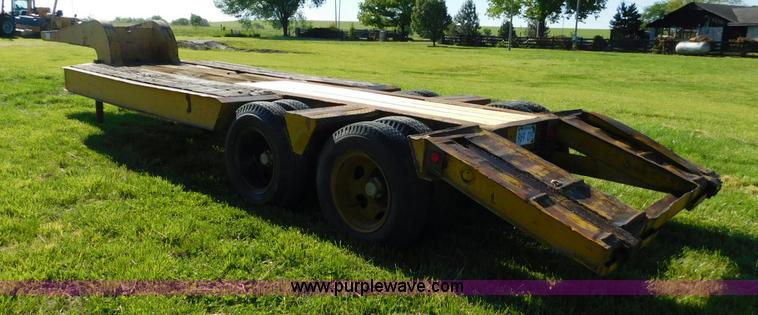 image for item L5837 1952 Mart lowboy equipment trailer