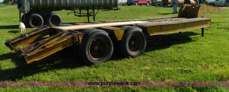 image for item L5837 1952 Mart lowboy equipment trailer