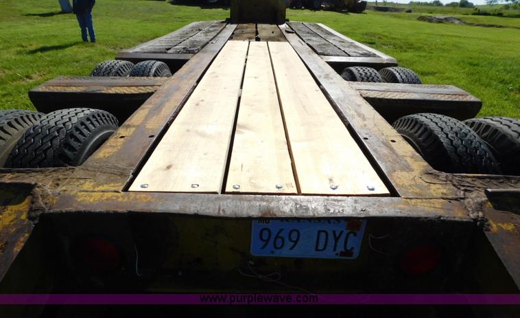 image for item L5837 1952 Mart lowboy equipment trailer