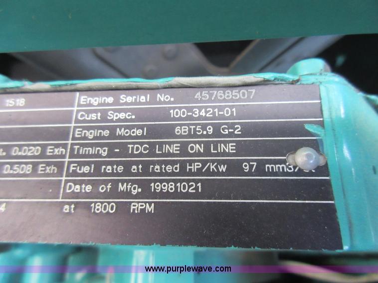 image for item L7071 Onan 100DGDB generator