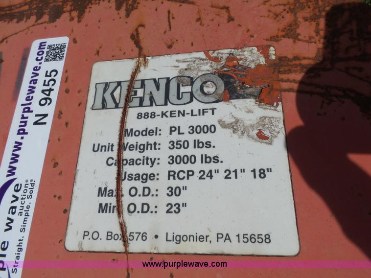 image for item N9455 Kenco PL3000 pipe clamp