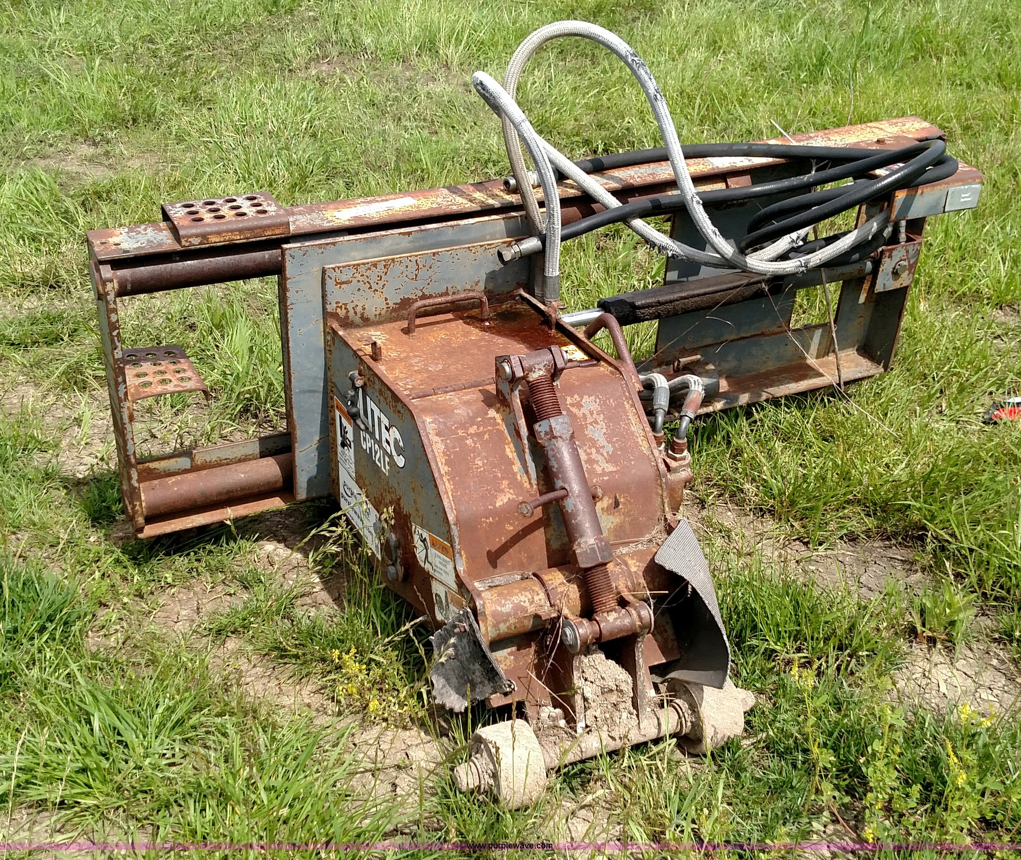 Alitec CP12LF skid steer asphalt planer in Lebo, KS Item BR9332 sold