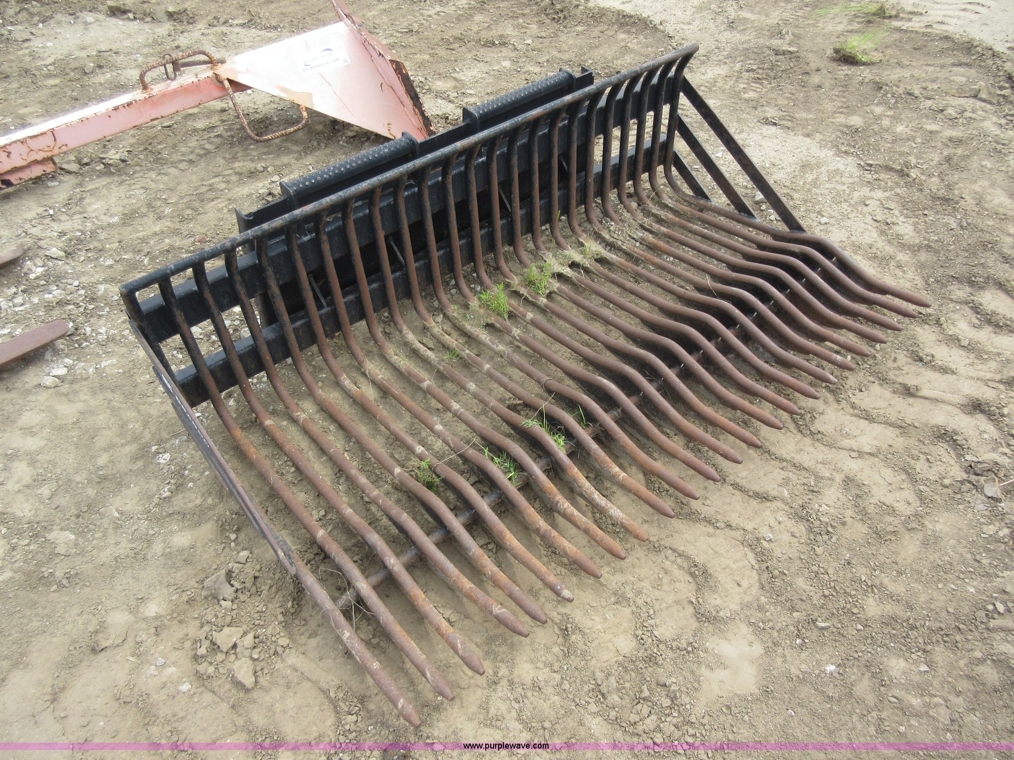 Bradco rock rake skid steer bucket in Independence, MO Item L2763