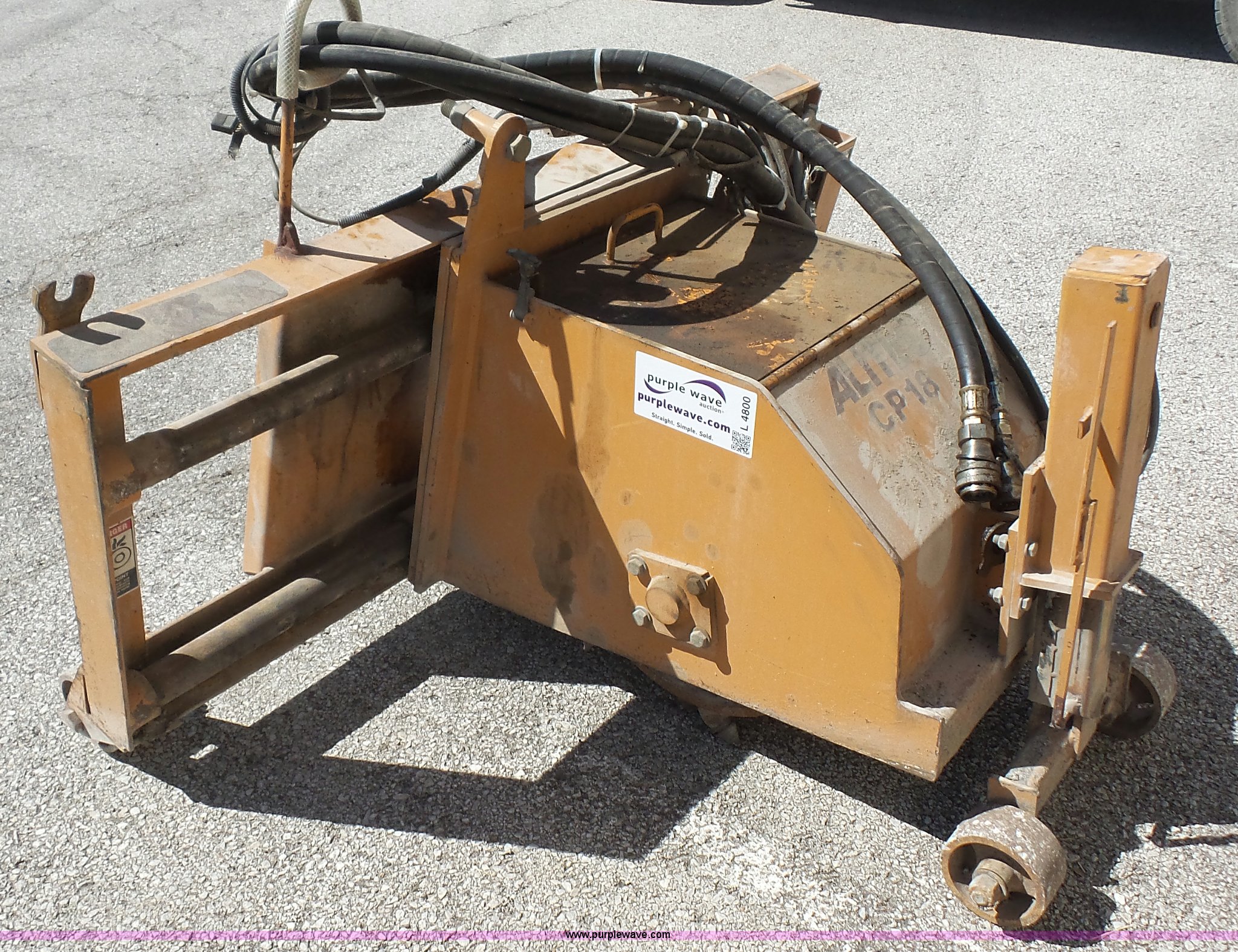 Alitec CP18 asphalt planer skid steer attachment in Roeland Park, KS