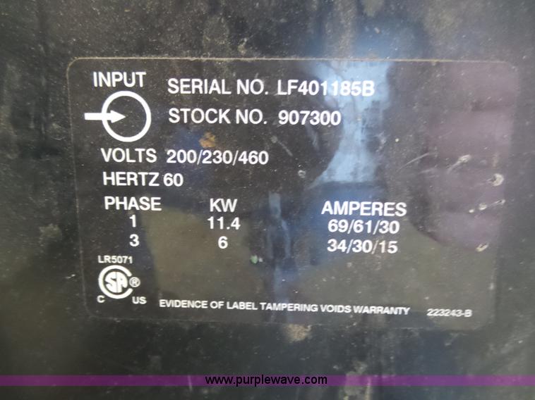 image for item AR9300 Miller Millermatic 350P wire feed welder