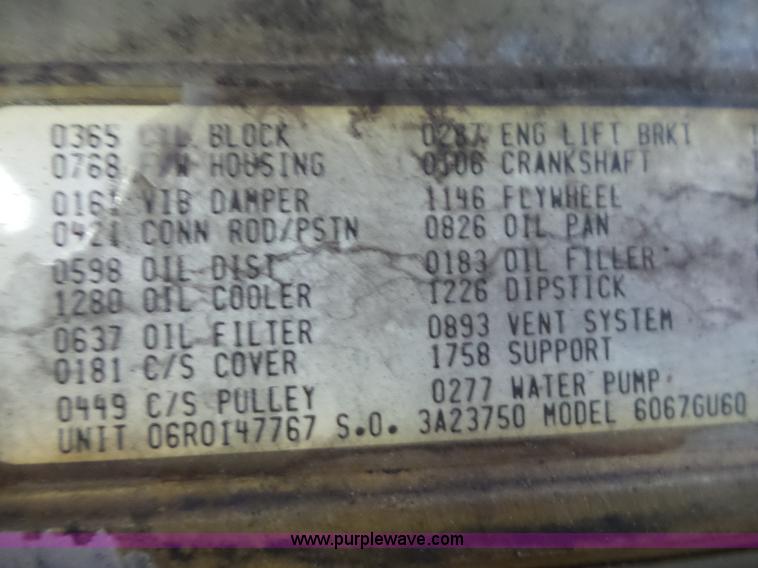 image for item BG9026 Detroit Diesel Series 60 12.7L six cylinder diesel engine