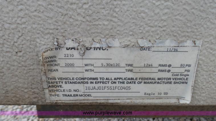 image for item BW9765 1995 Jayco camper