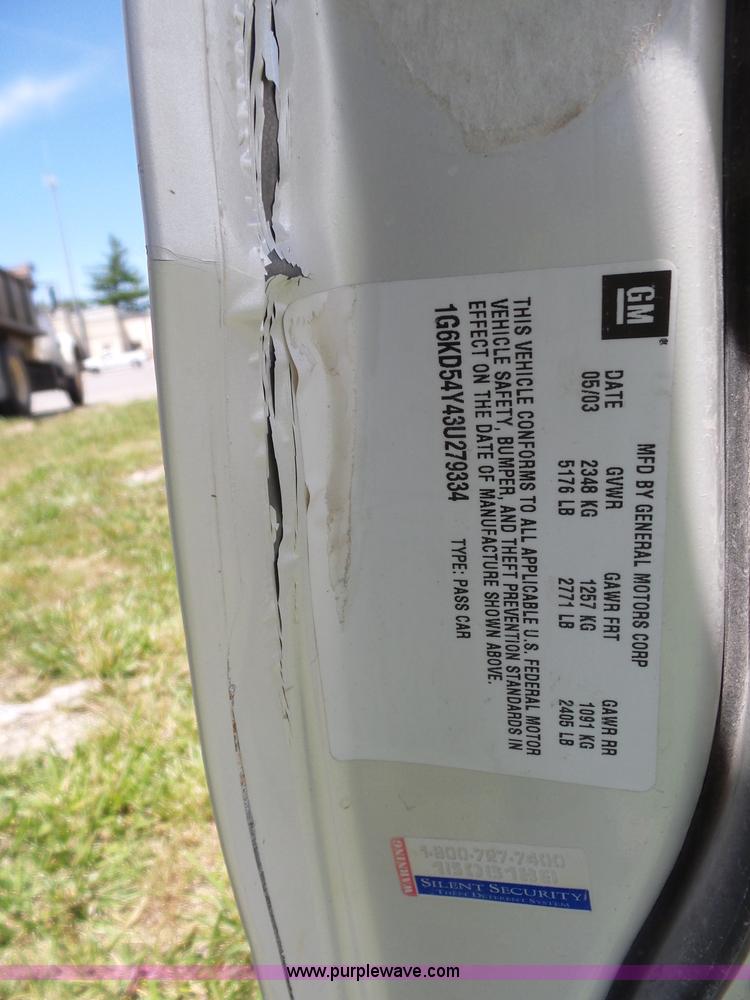 image for item BZ9576 2003 Cadillac DeVille