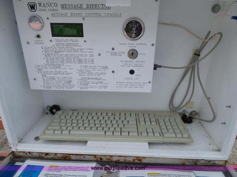 image for item F1385 Wanco message board