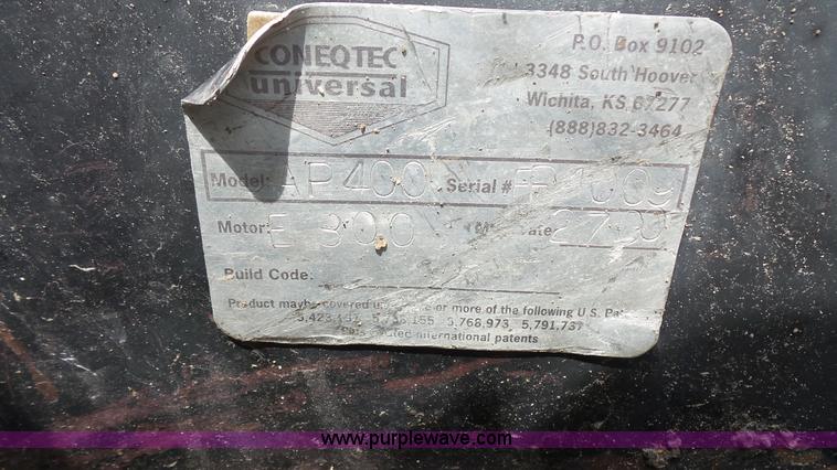 image for item K1434 Coneqtec Universal AP400 cold planer skid steer attachment