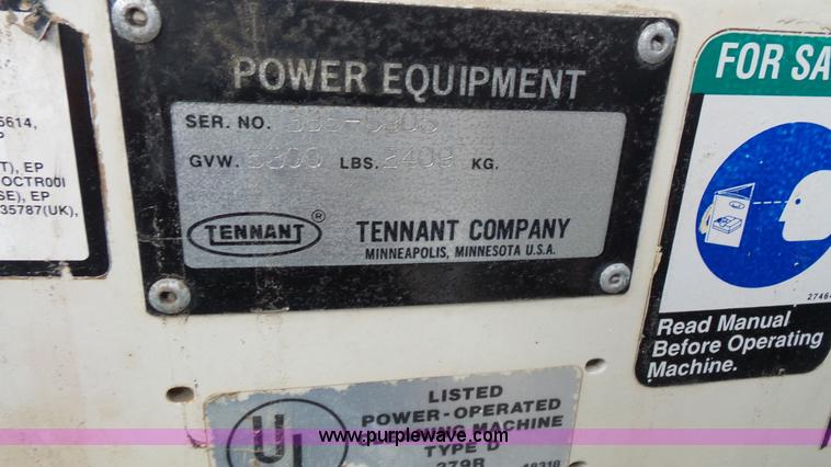 image for item K1448 Tennant compact self propelled sweeper