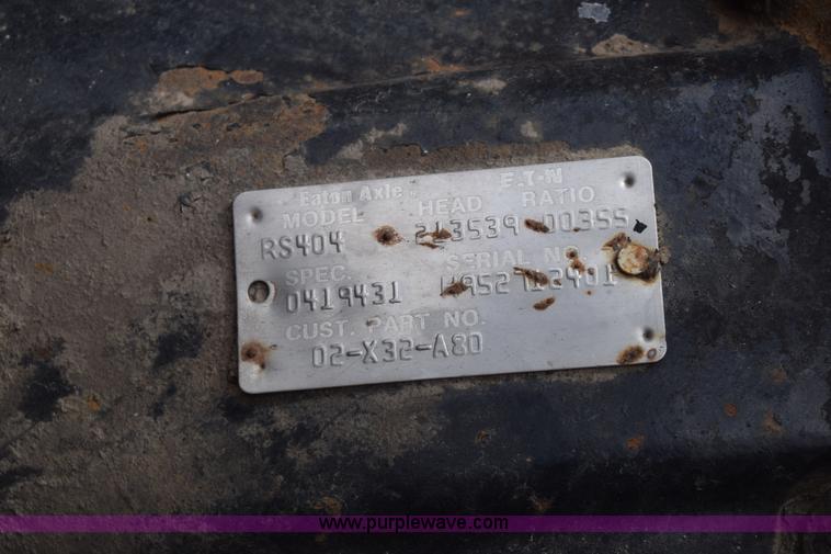 image for item K7261 Truck rear end