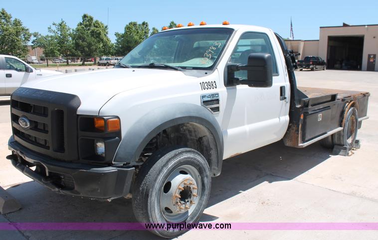 image for item K8830 2008 Ford F450 Super Duty XL flatbed truck