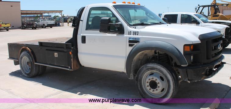 image for item K8830 2008 Ford F450 Super Duty XL flatbed truck