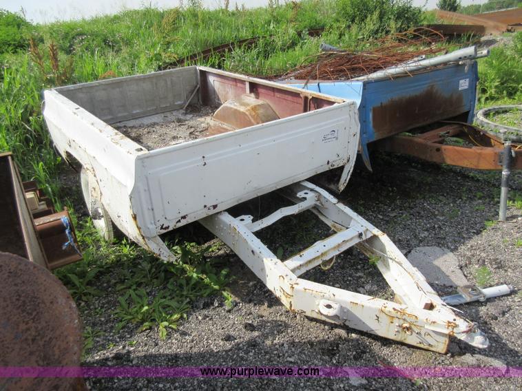 image for item L2794 Shop built pickup bed trailer