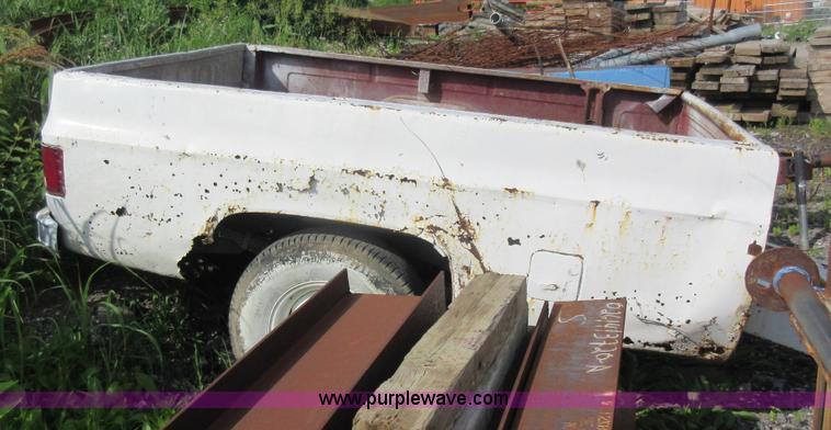 image for item L2794 Shop built pickup bed trailer